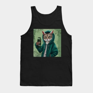 Cat celebrate the St Patrick Day Tank Top